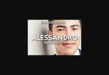 Alessandro Font Poster 1