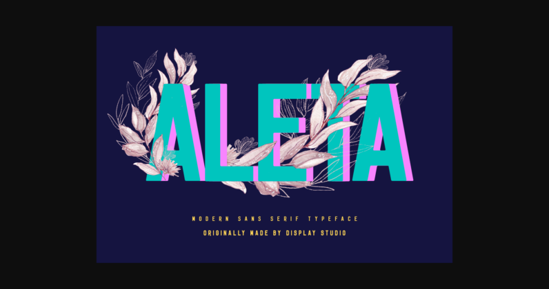 Aleta Font Poster 3