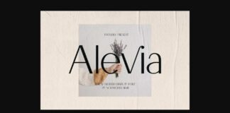 Alevia Font Poster 1