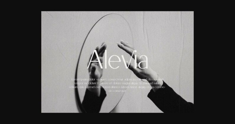 Alevia Font Poster 11
