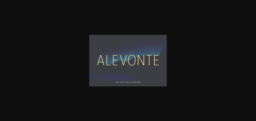 Alevonte Font Poster 3