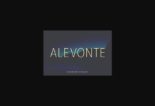 Alevonte Font Poster 1