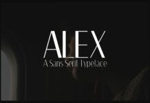 Alex Family Font Poster 1