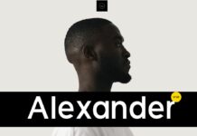 Alexander Font Poster 1