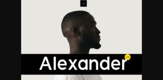 Alexander Font Poster 1