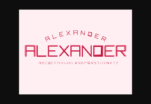 Alexander Font Poster 1