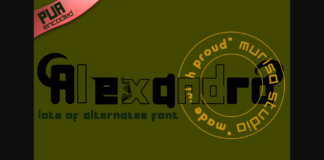 Alexandra Font Poster 1