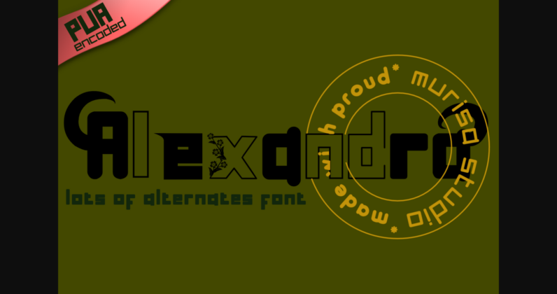 Alexandra Font Poster 1