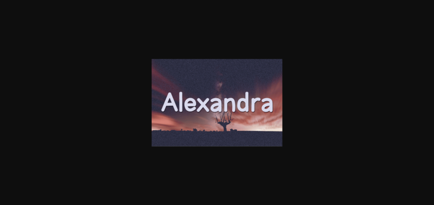 Alexandra Font Poster 3