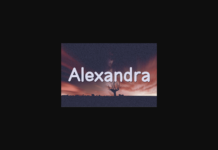 Alexandra Font Poster 1