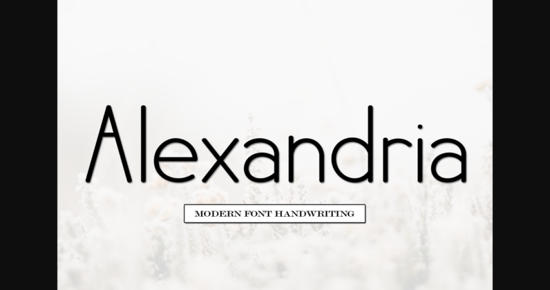 Alexandria Font Poster 3