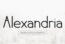 Alexandria Font Poster 1