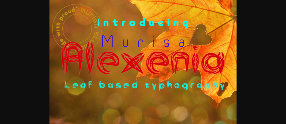 Murisa Alexenia Font Poster 3