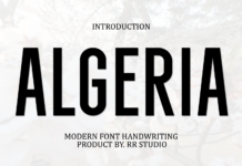 Algeria Font Poster 1