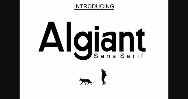 Algiant Font Poster 3