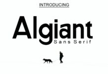 Algiant Font Poster 1