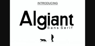 Algiant Font Poster 1