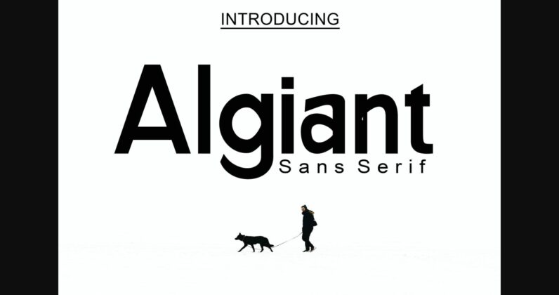 Algiant Font Poster 1