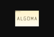 Algoma Font Poster 1