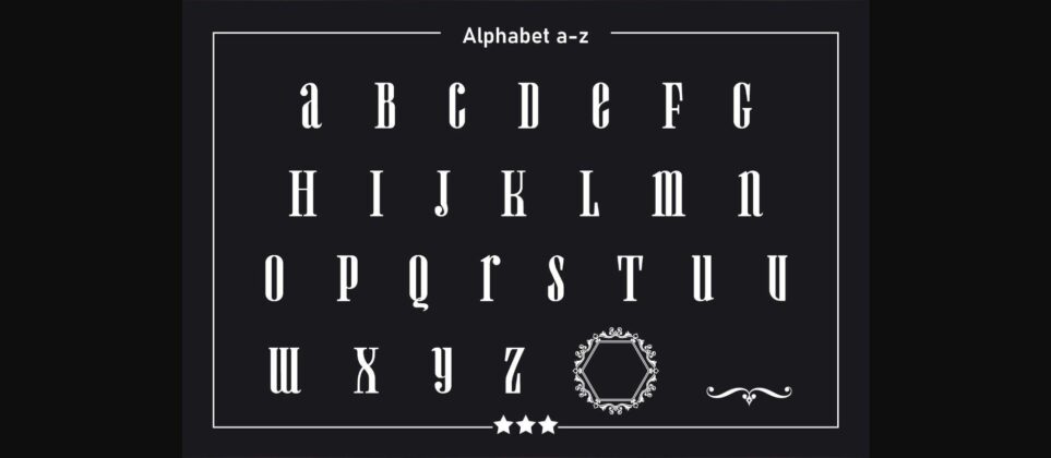 Alice Monogram Font Poster 5