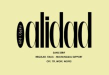 Alidad Font Poster 1