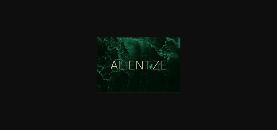 Alientze Font Poster 3