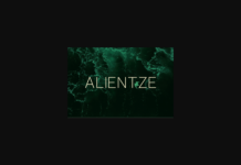 Alientze Font Poster 1