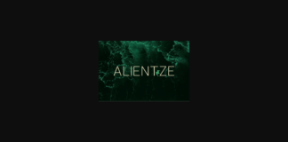 Alientze Font Poster 1