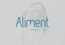 Aliment Font Poster 1