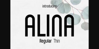 Alina Font Poster 1