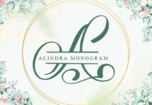 Alindra Monogram Font Poster 1