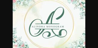 Alindra Monogram Font Poster 1
