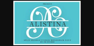 Alistina Monogram Font Poster 1