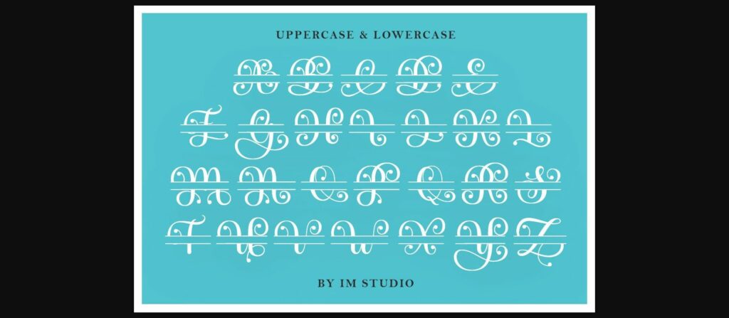 Alistina Monogram Font Poster 5