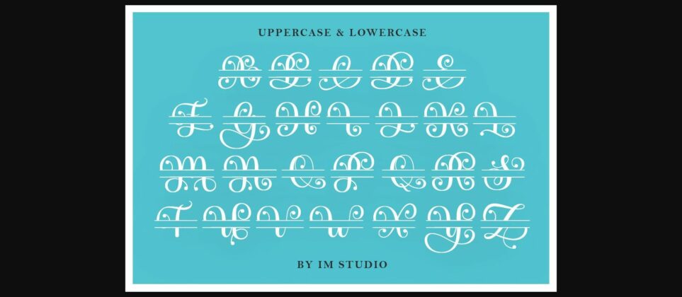 Alistina Monogram Font Poster 5