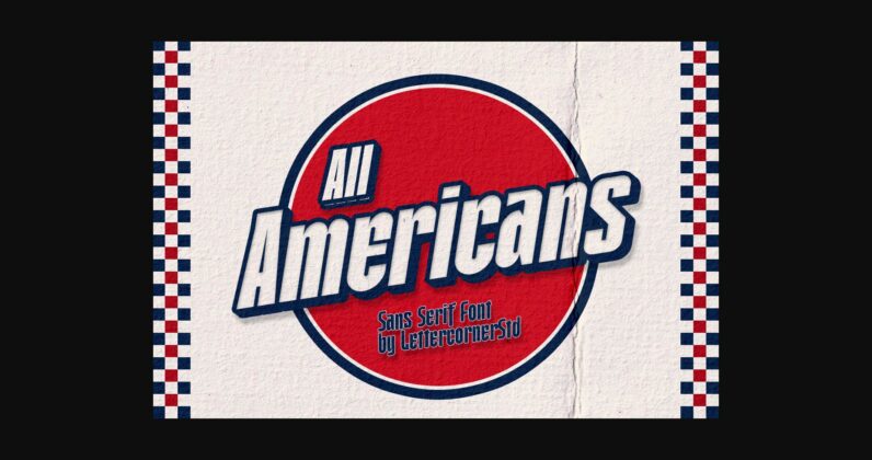 All Americans Font Poster 3
