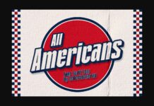 All Americans Font Poster 1