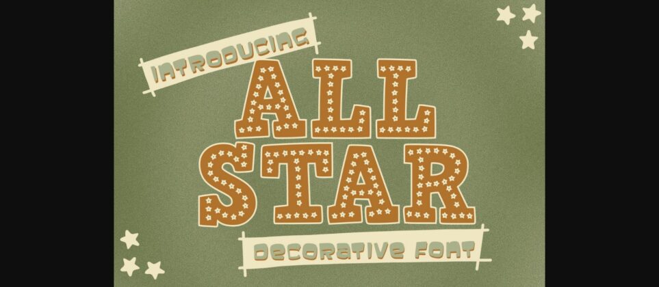 All Star Font Poster 3