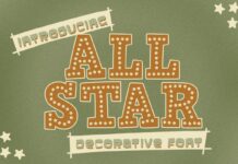 All Star Font Poster 1