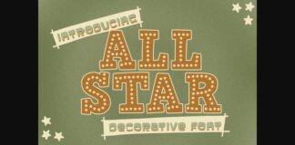 All Star Font Poster 1