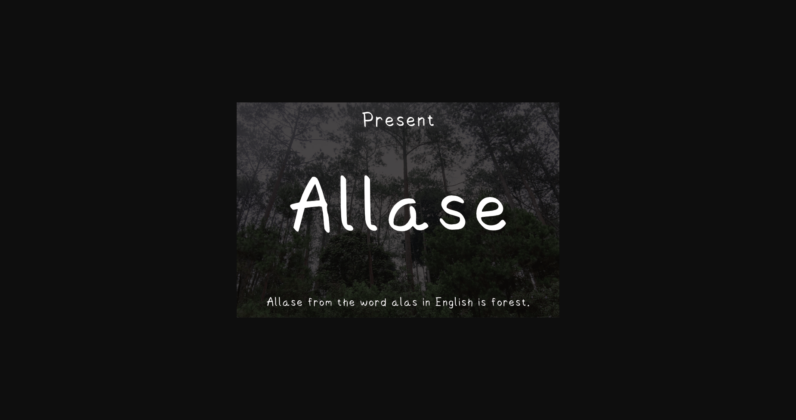 Allase Font Poster 3