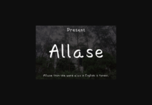 Allase Font Poster 1