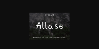 Allase Font Poster 1