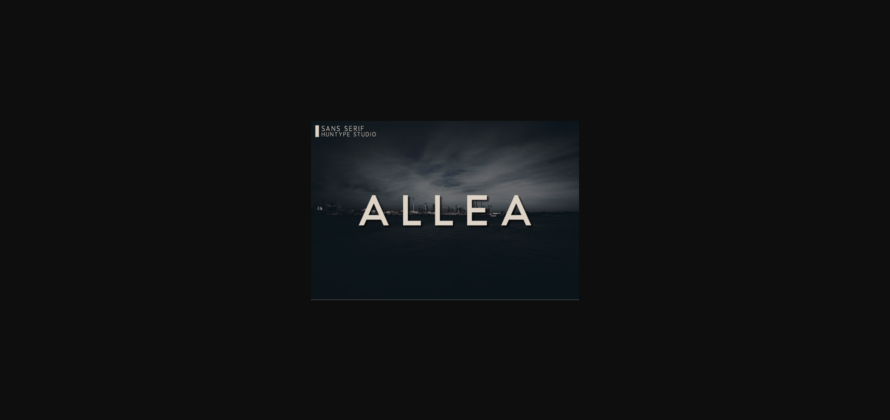 Allea Font Poster 3