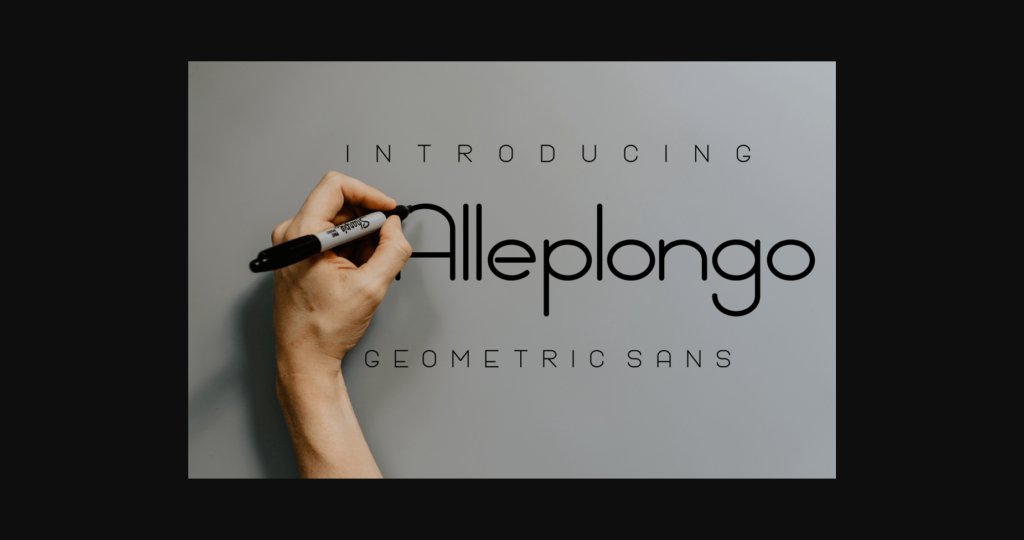 Alleplongo Font Poster 3