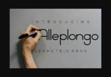 Alleplongo Font Poster 1