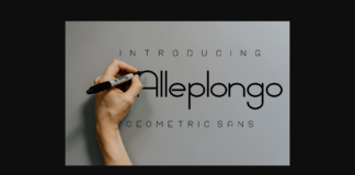 Alleplongo Font Poster 1