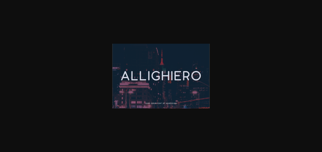 Allighiero Font Poster 3