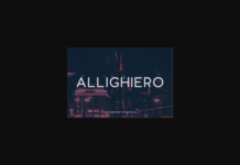 Allighiero Font Poster 1