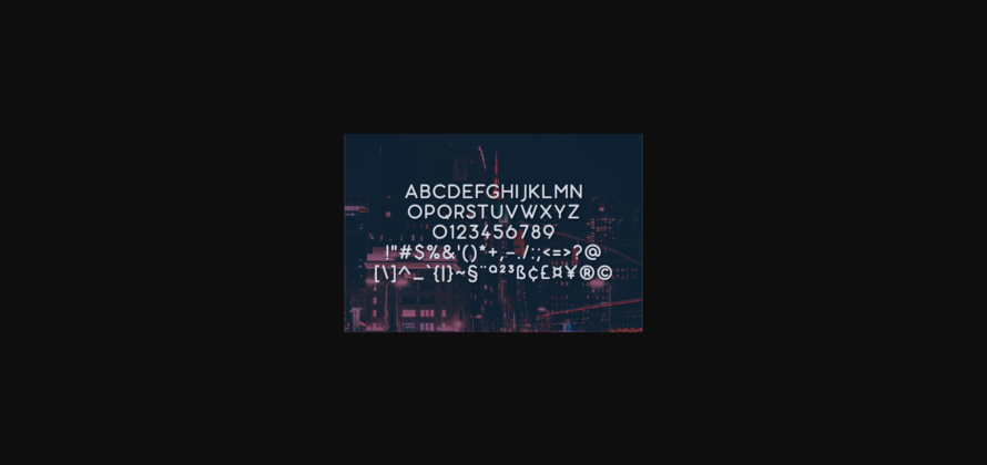 Allighiero Font Poster 2